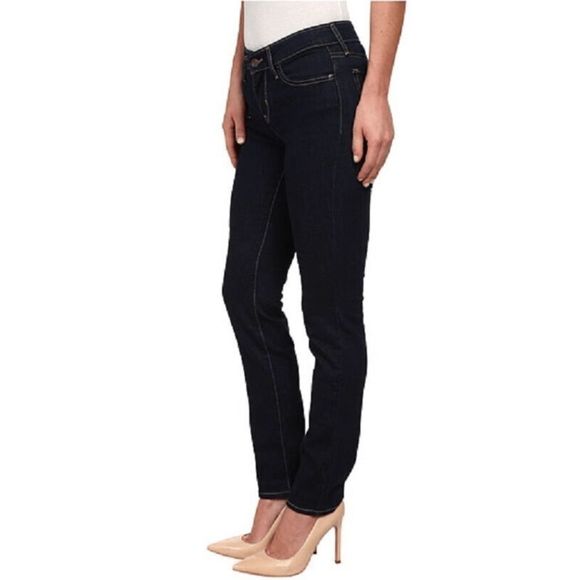 NEW Women’s Size 24 LEVIS 712 Slim Fit Mid Rise Jeans Dark Blue 188840024 - Picture 1 of 3